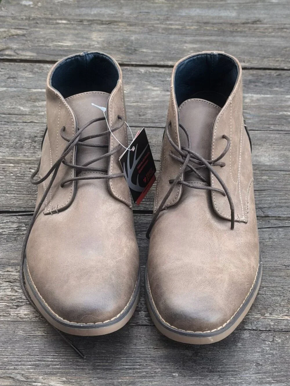 NWT Deer Stags Mark Dress Memory Foam Comfort Lace-up Ankle Boots Size 9M Brown